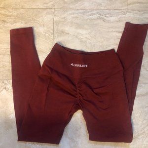 Alphalete Amplify Leggings in Bordeaux!! Size Small!